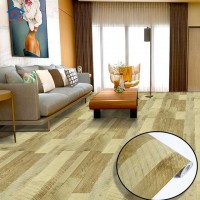 Self Adhesive Removable Rustic PVC Wood Plank Look Flooring Film Sticker